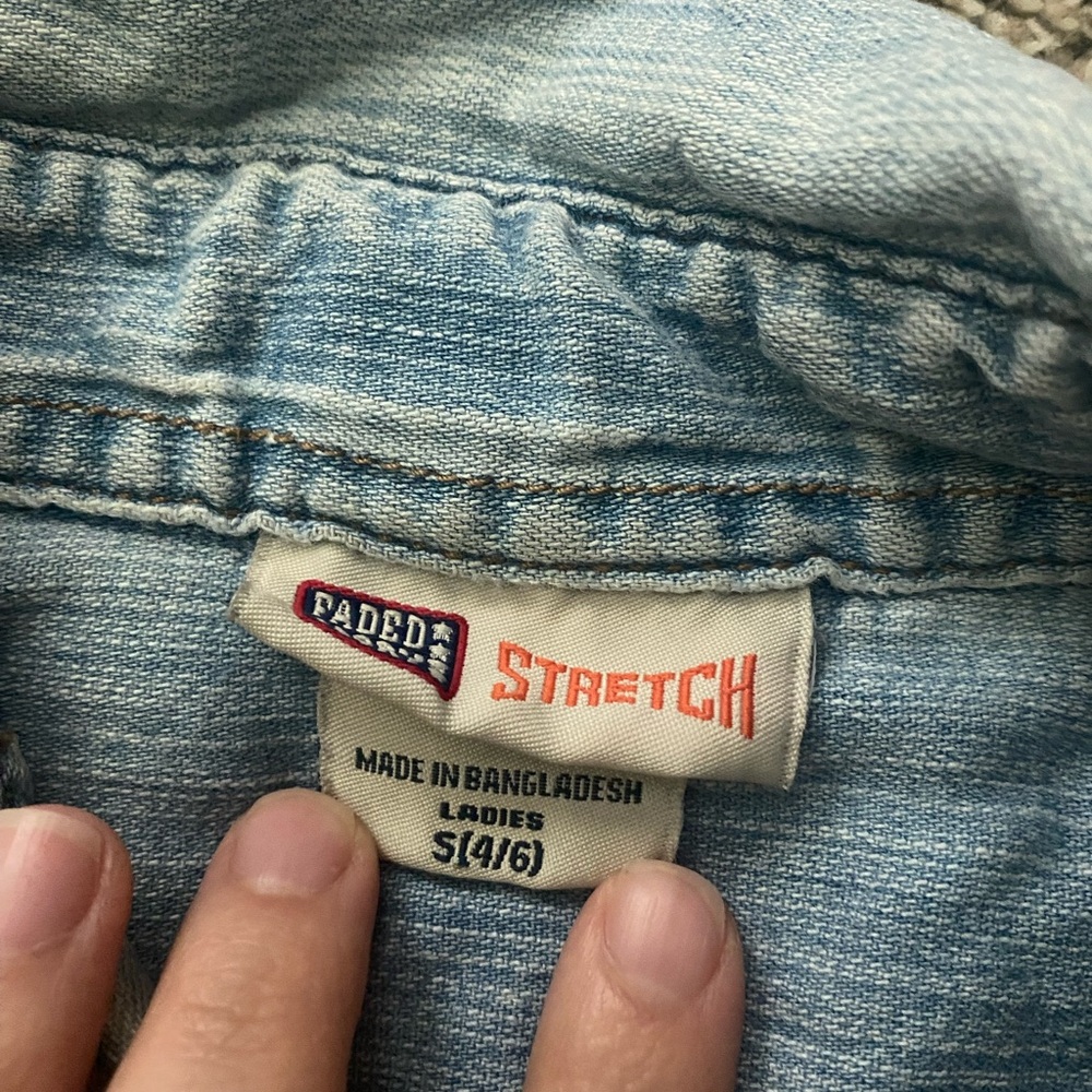 Denim Button Up - Picture 2 of 4